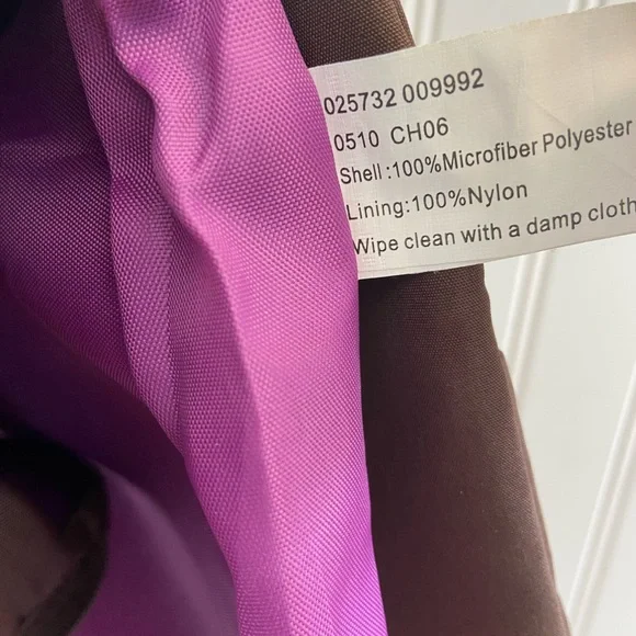 Travelon Cross Body Anti Theft Travel Bag Brown Pink Lining Polyester Nylon - Picture 16 of 16